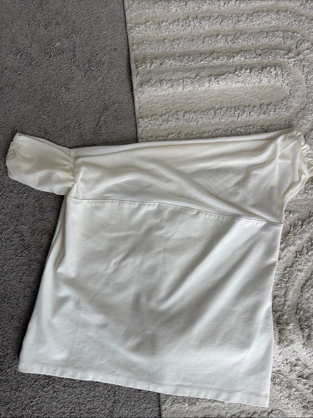 LOFT Cream Off-Shoulder Top